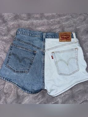 DISCONTINUED Levi's Two-Tone Light & Medium Blue Denim Shorts